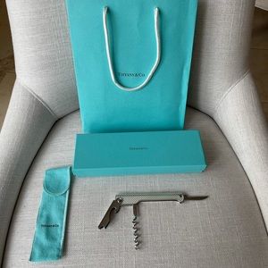 Tiffany & Co. Corkscrew Bottle Opener and Knife